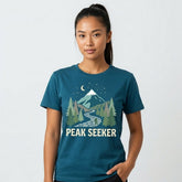 Peak Seeker Mountain Landscape Navy