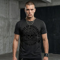 Hounds of Dissonance Loud & Clear Tactical Skull Rock Tee