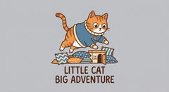 Little Cat Big Adventure Pillow Jumper