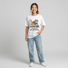 Little Cat Big Adventure Pillow Jumper