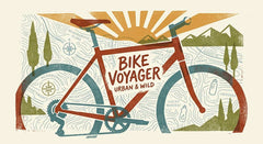 Bike Voyager Urban & Wild Cycling Graphic - Adventure Tee Design