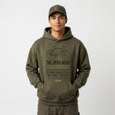 Open Road Explorer Adventure Cycling Graphic - Vintage Bicycle Touring Design