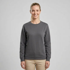 Model wearing Dark Grey crewneck