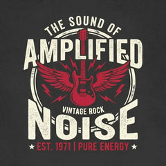 Sound of Amplified Noise - Vintage Guitar Wings T-Shirt