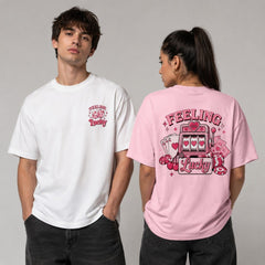 Camisetas y sudaderas con capucha con gráficos retro "Feeling Lucky" de Las Vegas