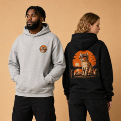 Cool Cat Sunset Retro Streetwear Graphic Apparel Collection