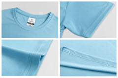 Close up of double-needle stitching on 100% polyester athletic gym wear