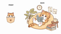 Good Things Take Time Cozy Cat Graphic Apparel Collection