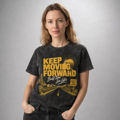 Keep Moving Forward Desert Road Discipline Graphic Apparel Collection