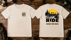 Ride Together Share The Road Cycling Adventure Graphic Apparel Collection (T-Shirts and Hoodies)