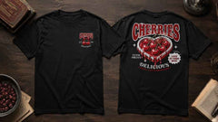 Cherries Sweet Juicy and Irresistible Vintage Graphic Apparel Collection (T-Shirts and Hoodies)