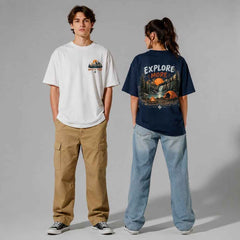Wild and Free Explore More Outdoor Adventure Graphic Apparel Collection (T-Shirts and Hoodies)