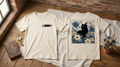 Midnight Botanical Cat Graphic Apparel Collection (T-Shirts & Hoodies)