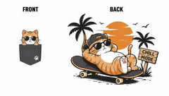 Chill Mode Cat Streetwear Graphic Apparel Collection (T-Shirts & Hoodies)(副本)
