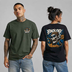 Back Off Skull Streetwear Graphic T-Shirts and Hoodies