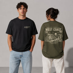 Colección de ropa con gráficos de California West Coast Surfrider