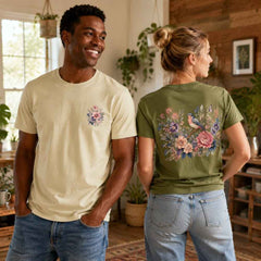 Vintage Watercolor Peonies Floral Graphic T-Shirts & Hoodies