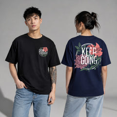 Grow Through Keep Going Botanical Graphic T-Shirts and Hoodies