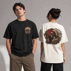 Chieftain Skull Warrior Streetwear Graphic T-Shirts and Hoodies