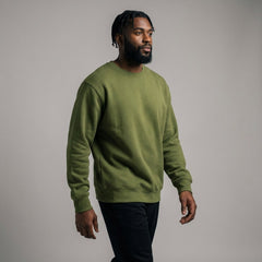 Premium Heavyweight Custom Crewneck - 350gsm Soft Velvet Fleece for Teams & Brands