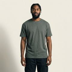Man_wearing_premium_charcoal_grey_custom_team_t-shirt_front_view