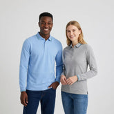 Premium Long Sleeve Pique Polo | Custom Team Uniforms & Corporate Gear - MintiClothing