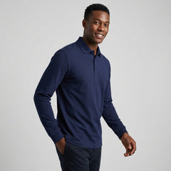 Custom Long Sleeve Polo Shirt | Mercerized Cotton Pique | Team Uniforms & Workwear