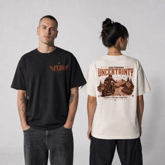 Ride Through Uncertainty Biker Graphic Apparel Collection