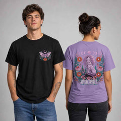 Wild Spirit Celestial Wolf Graphic T-Shirts and Hoodies