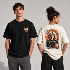 Meowie Retro Punk Rock Cat Graphic Apparel Collection