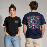 Good Mind Good Life Retro Floral Graphic Apparel Collection