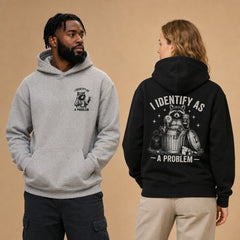 I Identify As A Problem Raccoon Graphic Apparel Collection
