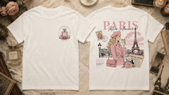 La Vie En Rose Parisian Romance Graphic Apparel Collection (T-Shirts and Hoodies)