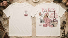 La Vie En Rose Parisian Romance Graphic Apparel Collection (T-Shirts and Hoodies)