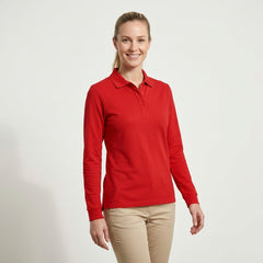 Custom Long Sleeve Polo Shirt | Mercerized Cotton Pique | Team Uniforms & Workwear