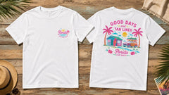 Camisetas y Sudaderas con Gráficos Retro de Vacaciones de Surf Salado de Florida Live