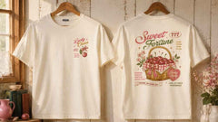 Sweet Fortune Cherry Retro Graphic Hoodies and T-Shirts