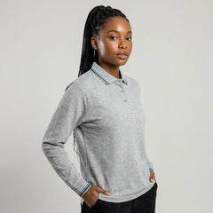 Premium Long Sleeve Pique Polo | Custom Team Uniforms & Corporate Gear