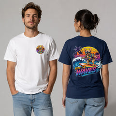 Retro Summer Bulldog Surf Graphic Apparel Collection (T-Shirts and Hoodies)