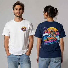 Retro Summer Bulldog Surf Graphic Apparel Collection (T-Shirts and Hoodies)
