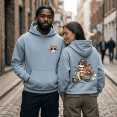 Retro Scooter Cat Graphic Apparel Collection (T-Shirts & Hoodies)(副本)