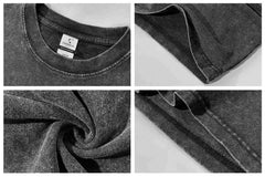 Custom Acid Wash Oversized Tee | 250gsm Heavyweight Cotton | Streetwear Fit - MintiClothing