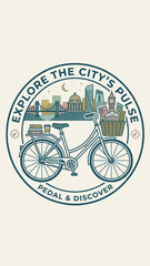 Urban Pulse City Cycling Graphic - Explore the City's Pulse T-Shirt
