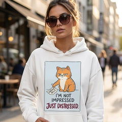 Not Impressed Just Distressed: Grumpy Tabby Billing Humor