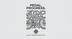 Pedal & Progress Technical Cycling Graphic - Growth & Performance