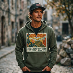 Trailhead Odyssey Mountain Bike T-Shirt - MTB Trail Adventure Graphic