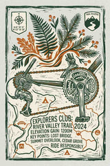 River Valley Trail Map MTB Graphic - Trail Blazer Elevation Design