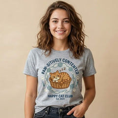 Paw-sitively Contented Happy Cat