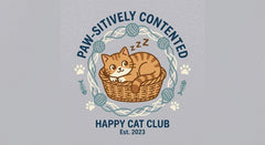 Paw-sitively Contented Happy Cat