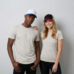 Custom 5-Panel Trucker Hat | Cotton Mesh Cap for Team Uniforms - MintiClothing